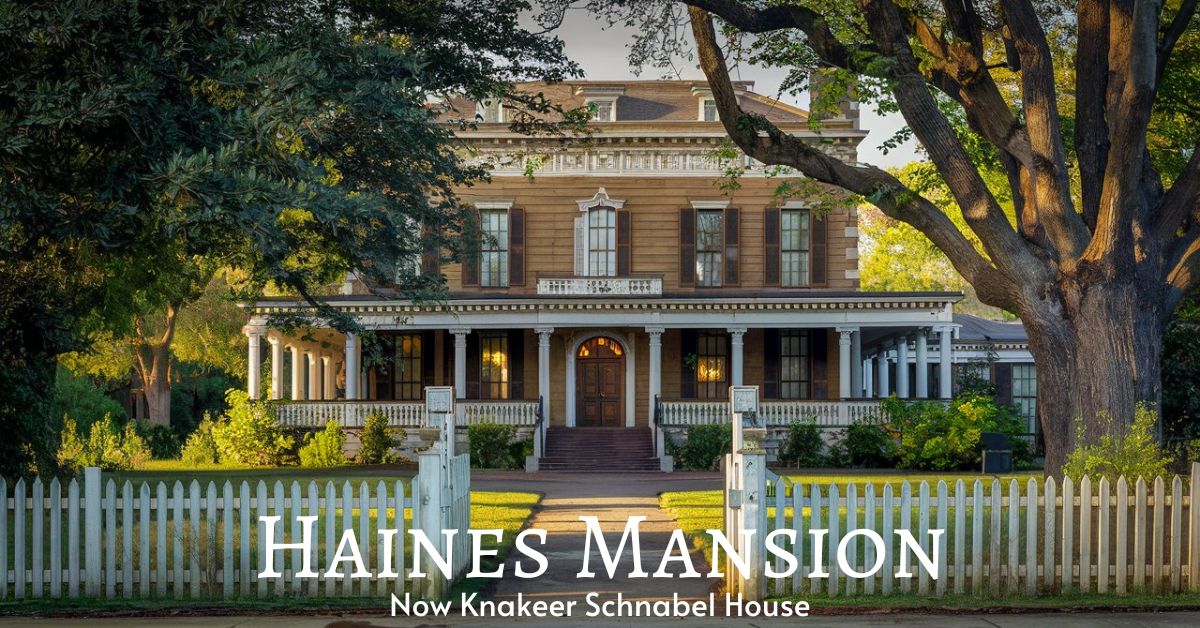 The Haines Mansion Is The Parker Schnabel House!