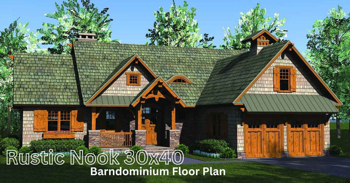 Rustic Nook 30x40 Barndominium Floor Plan Your Affordable Dream Home