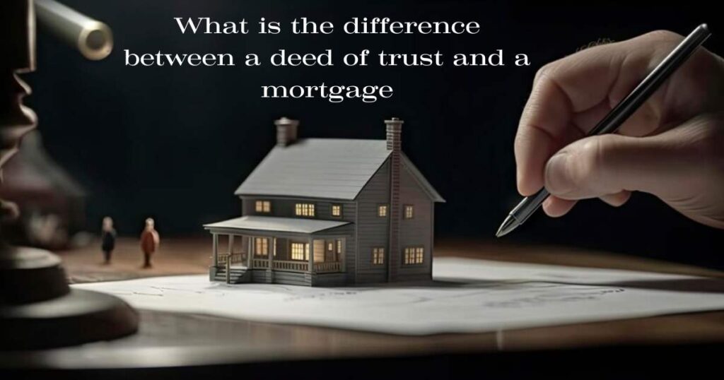 deed of trust and a mortgage