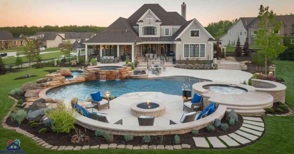 Kirk Herbstreit house has expansive outdoor space including a pool.